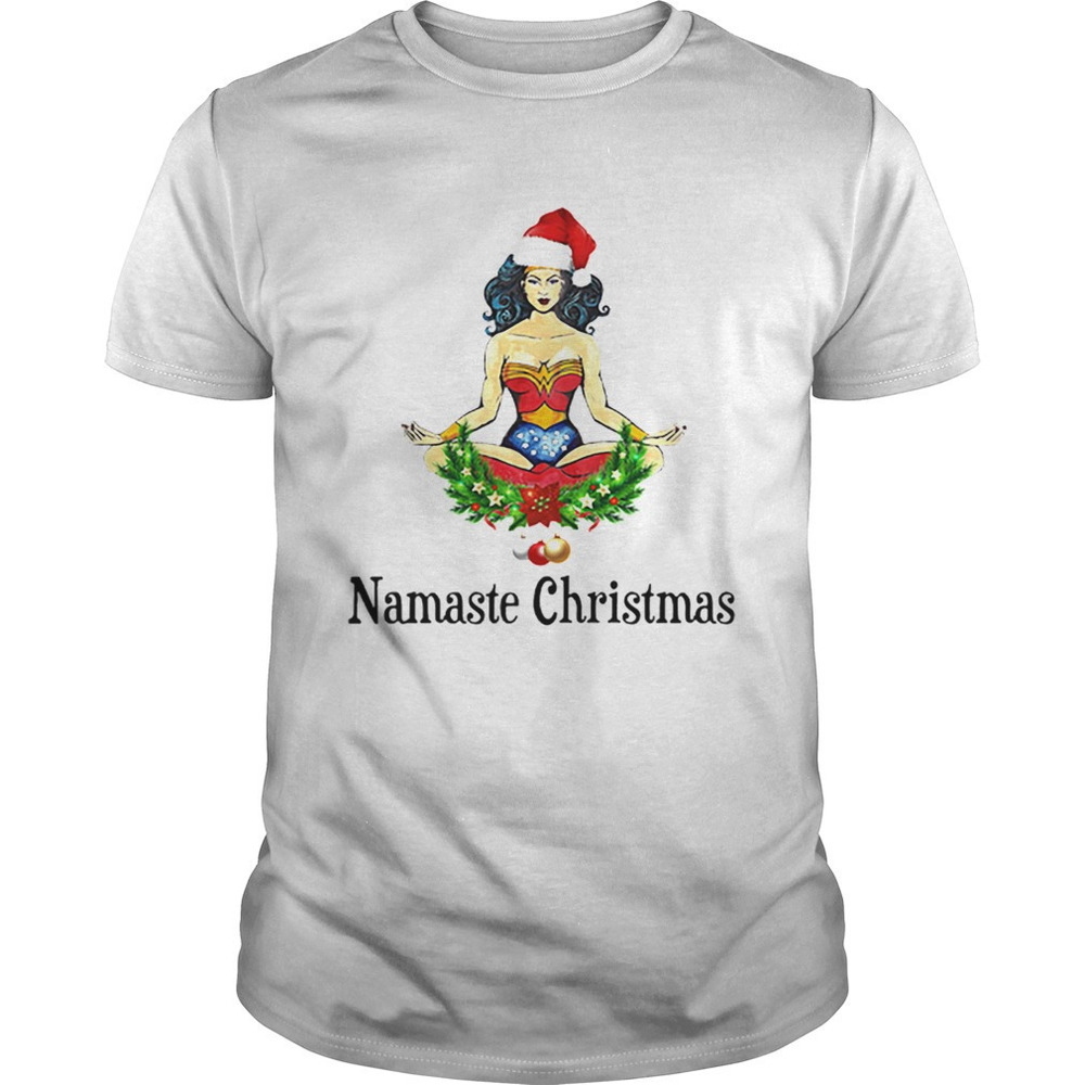 Namaste Christmas Wonder Woman Shirt